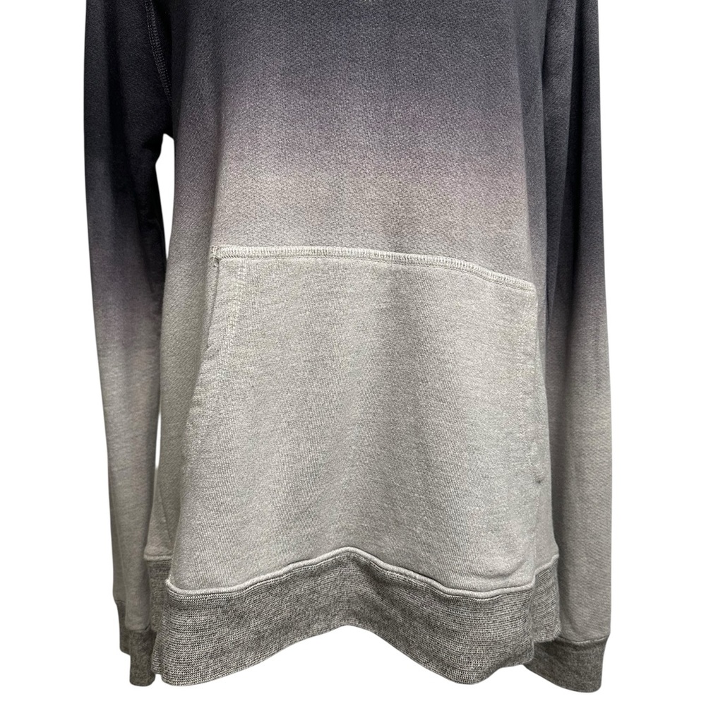 SUNDRY / Gray Ombré New York Hooded Sweatshirt / Size 3 / Casual Emo Goth - Picture 3 of 10